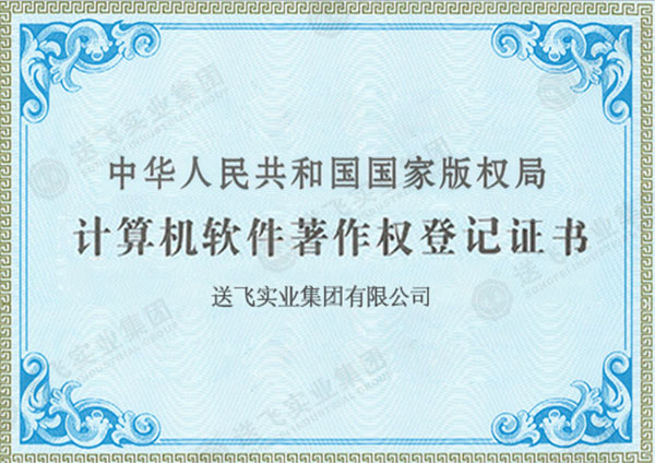 計算機(jī)軟件著作權(quán)登記證書：3項(xiàng)